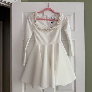 White Club L London Skater Dress